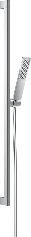 hansgrohe Pulsify E - Water-Saving Shower Set, Shower Head 5l/min (EcoSmart+) with Shower Rail 52cm, Hose and Holder, Baton Hand Shower with 1 Spray, Chrome, 24381000