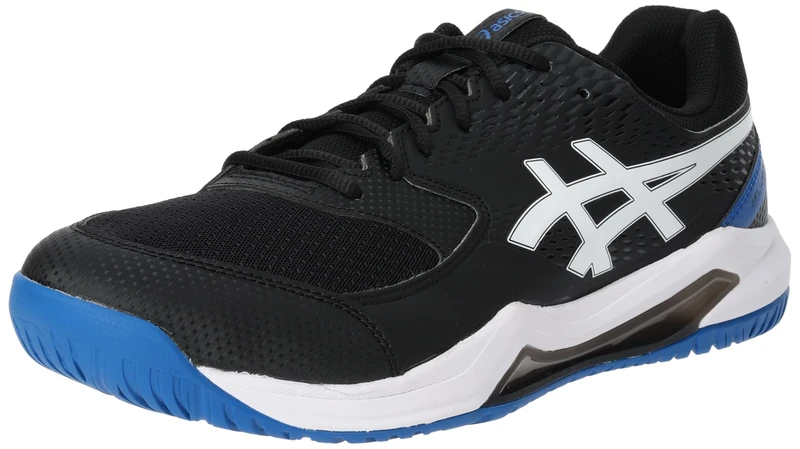 ASICS 1041A408-002 Gel-Dedicate 8 Men Black/Tuna Blue UK 5.5