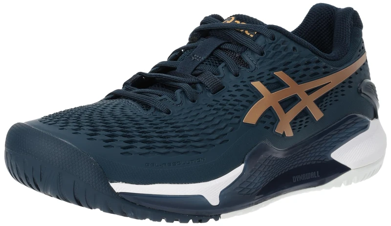 ASICS 1041A468-960 Gel-Resolution 9 Men French Blue/Pure Gold UK 5.5