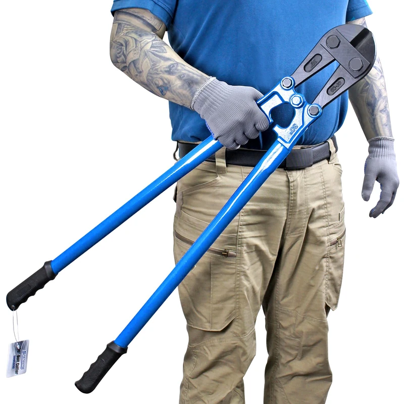 SPENDINS Bolt Cutter 30 Inch with Drop Forged Cr-Mo Alloy Steel Blades,Cutting Capacity 1/2in or 13mm,with Ergonomic Handle,Heavy Duty Metal Cutter for rebars,Chains,Locks,Wires,Bolts,Fence. (30inch)