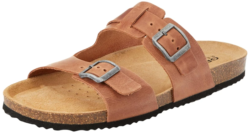 Geox Men's U Ghita B Slide Sandal, Light brown, 11 UK