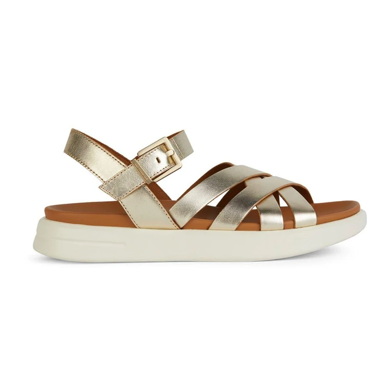Geox Women's D Xand 2S B Sports Sandals, gold, 3 UK