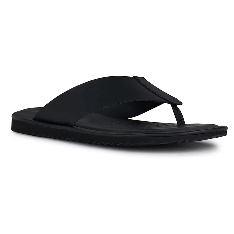 Geox Men's U Erice C Slide Sandal, black, 7 UK