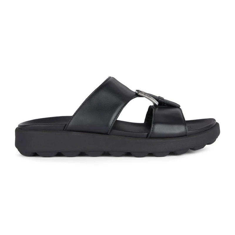Geox Men's U Spherica Ec6 D Slide Sandal, black, 9 UK