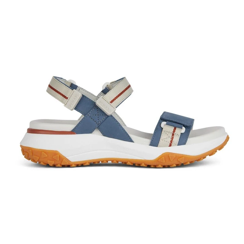 Geox Women's D Sorapis + Grip B Sport Sandals, Avio Off White, 7 UK
