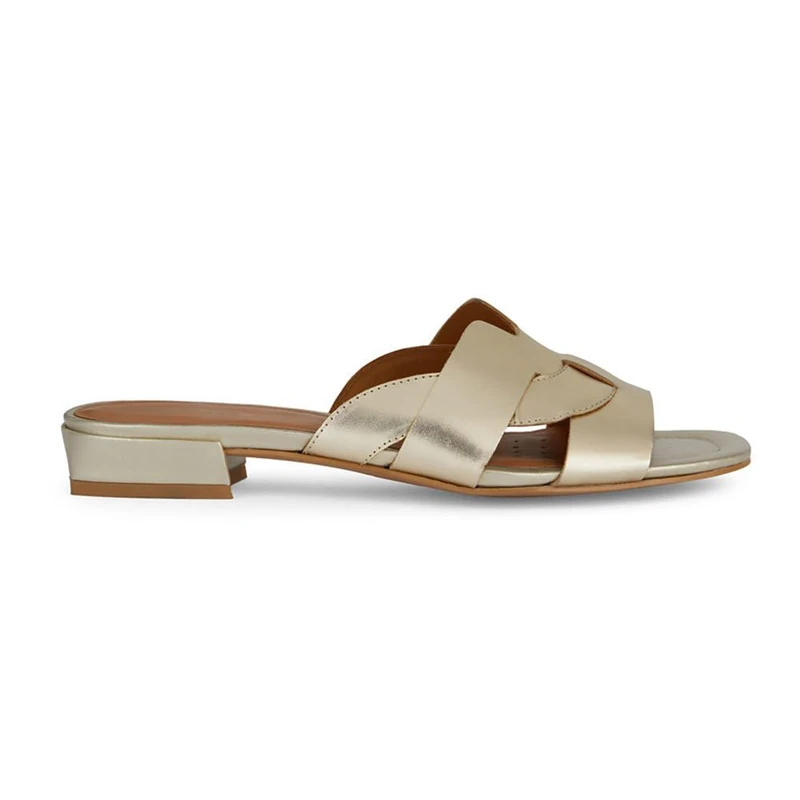 Geox Women's D Eolie E Sandals, Gold, 4 UK
