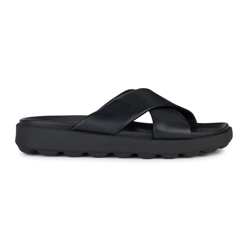 Geox Men's U Spherica Ec6 B Slide Sandal, Black, 6 UK