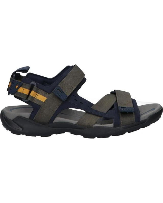 Geox Men's Uomo Strada CSport Sandal, Military Navy, 9 UK