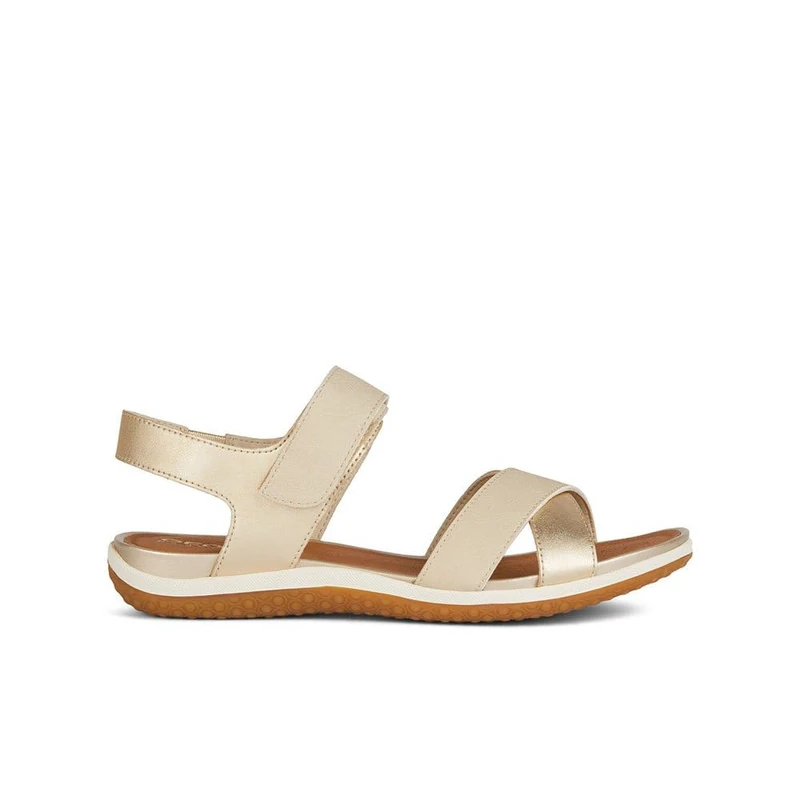 Geox Girls' D Vega B Sport Sandals, Lt Taupe, 7 UK