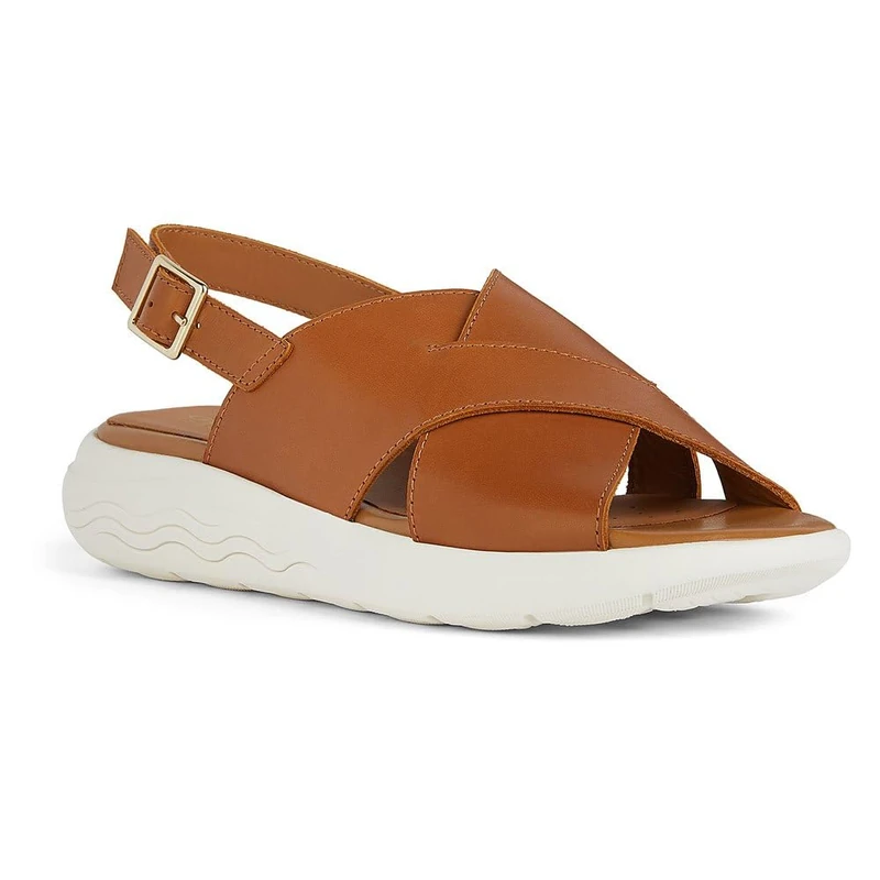 Geox Women's D Spherica Ec5 CSport Sandals, Cognac, 6 UK