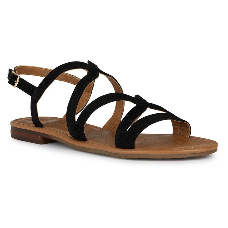 Geox Women's D Sozy S Y Flat Sandals, black, 4 UK - Image 1