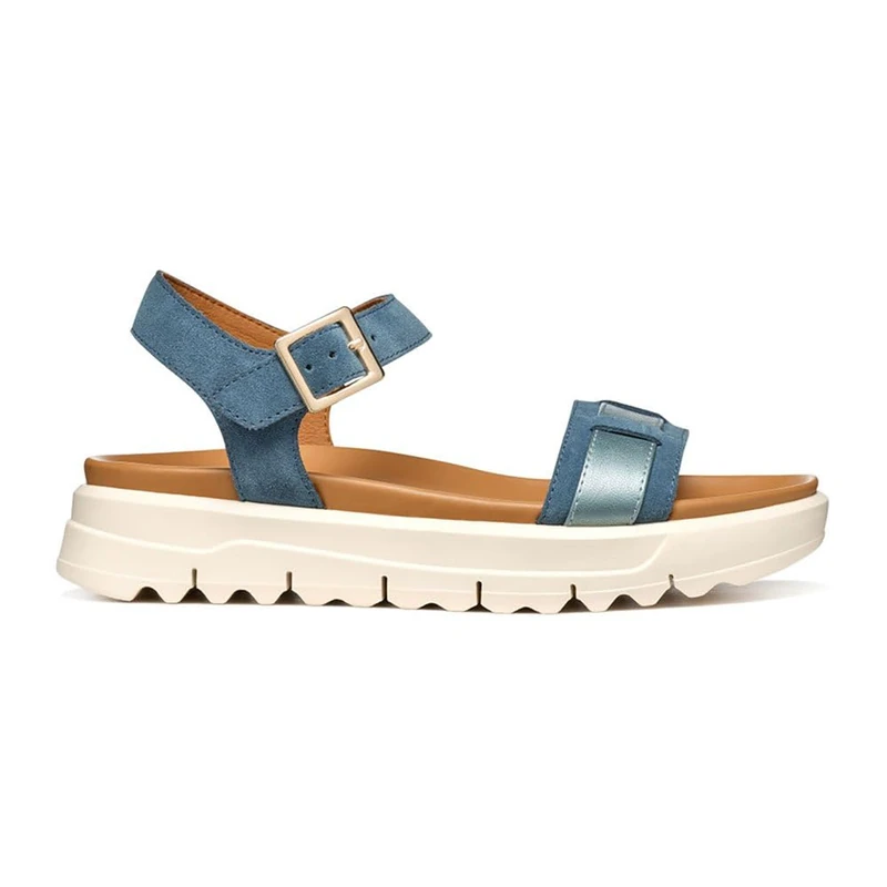 Geox Girls' D Xand 2.1s A Sandals, Avio, 6 UK
