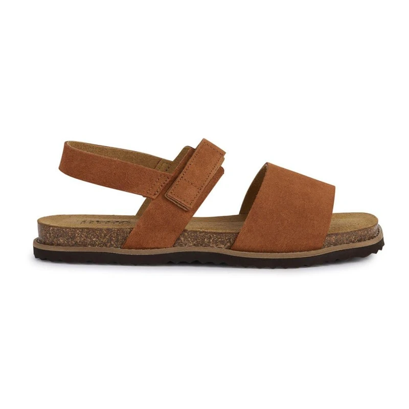 Geox D LEUCA C Flat Sandal, Cognac, Cognac, 6 UK - Image 1