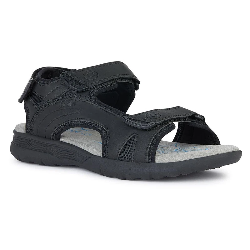 Geox U SPHERICA EC5 A Sport Sandal, Black, black, 38.5 EU - Image 1
