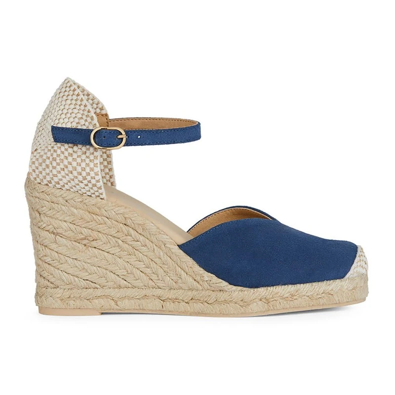 Geox D GELSA A Wedge Sandal, AVIO, 41 EU, Avio, 7 UK