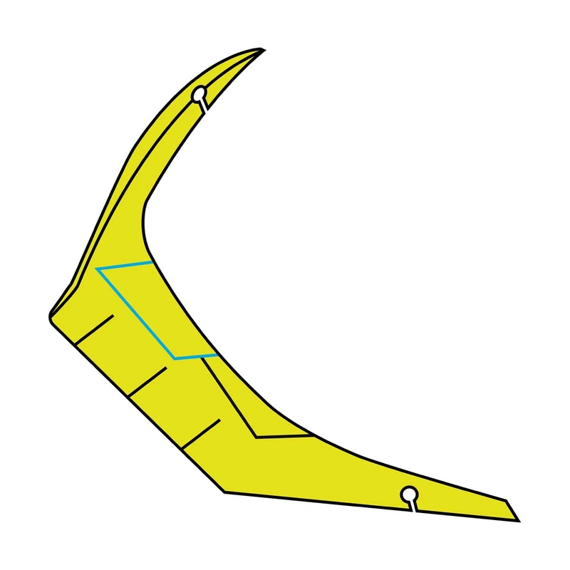 ALERON Rear GP550S Challenge, Blue/Yellow Gloss