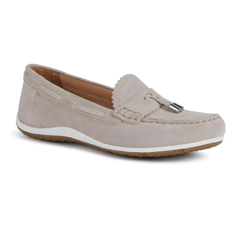 Geox Women's D Vega Moc A Moccasin, Lt Taupe, 3 UK