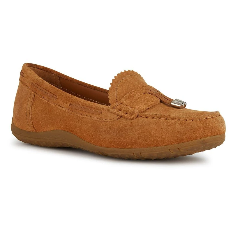 Geox Women's D Vega Moc A Moccasin, Cognac, 3 UK