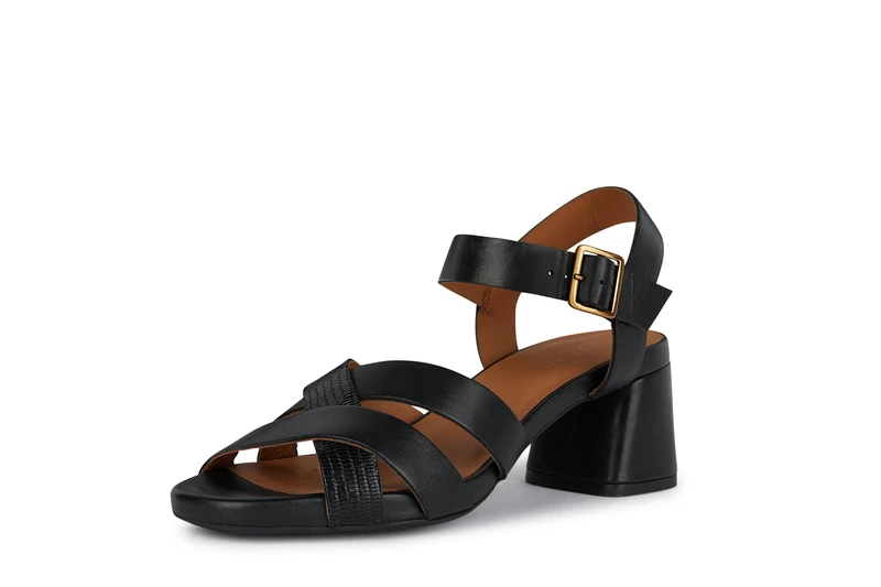 Geox Woman K GENZIANA MIK SANDALS Black 5 - Image 1