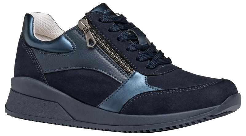 Geox Women's D Haleney A Platform, Navy, 4 UK - Image 1