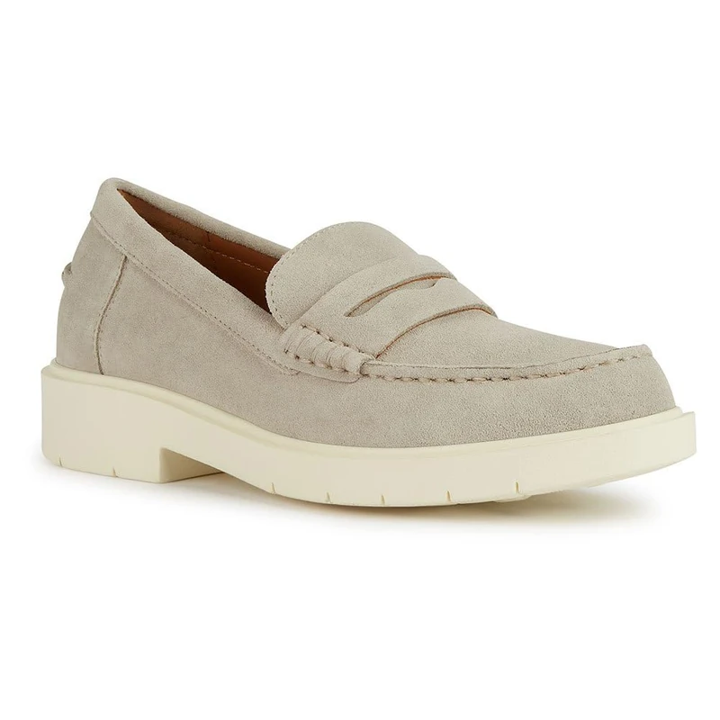 Geox Women's D Spherica Ec1 AMoccasin, lightgrey, 7.5 UK