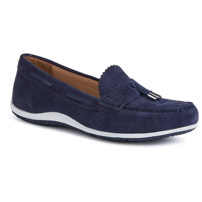 Geox Women's D Vega Moc A Moccasin, Navy, 5 UK
