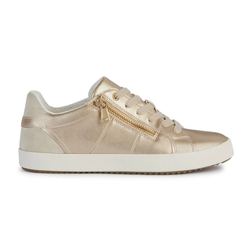 Geox Women's D Blomiee E Sneaker, Lt Gold Lt Sand, 2.5 UK