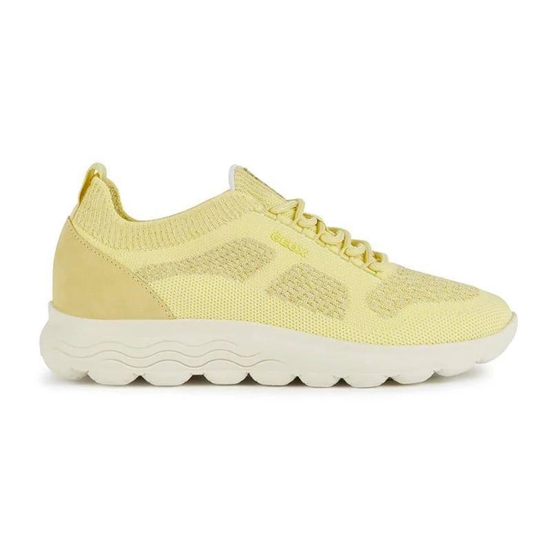 Geox Womens D Spherica Sneaker, Jaune Clair, 5 UK