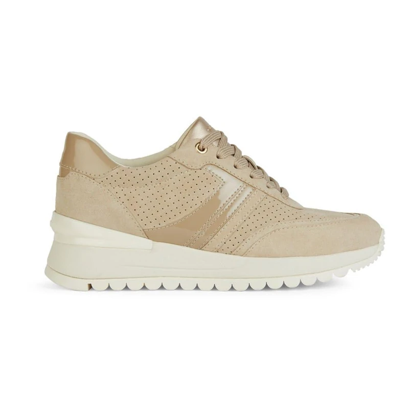 Geox Women's D Desya A Trainers, Lt Taupe, 4 UK
