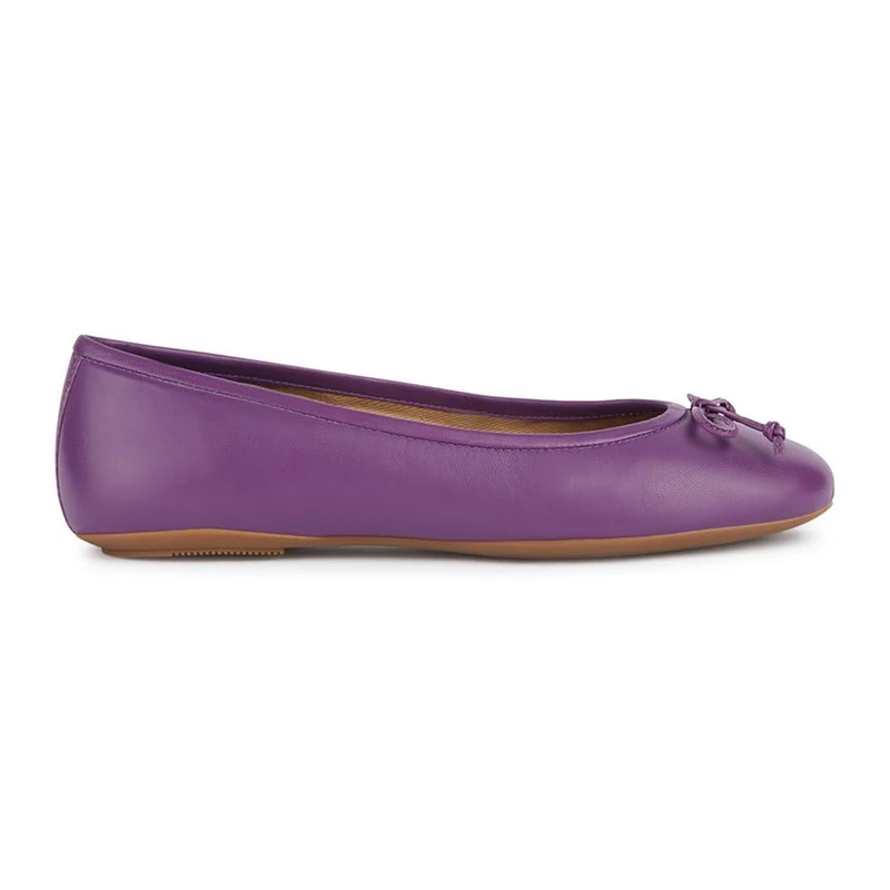Geox Women's D Palmaria B Ballet Flat, Purple, 5 UK