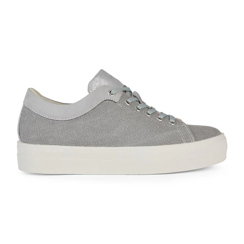 Geox Girls' D Claudin A Trainers, lightgrey, 3 UK