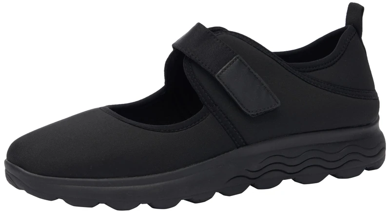 Geox Women's D Spherica B Loafer, Black, 8 UK