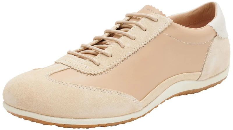 Geox Women's D Vega A Sneaker, Sand-Beige, 8 UK