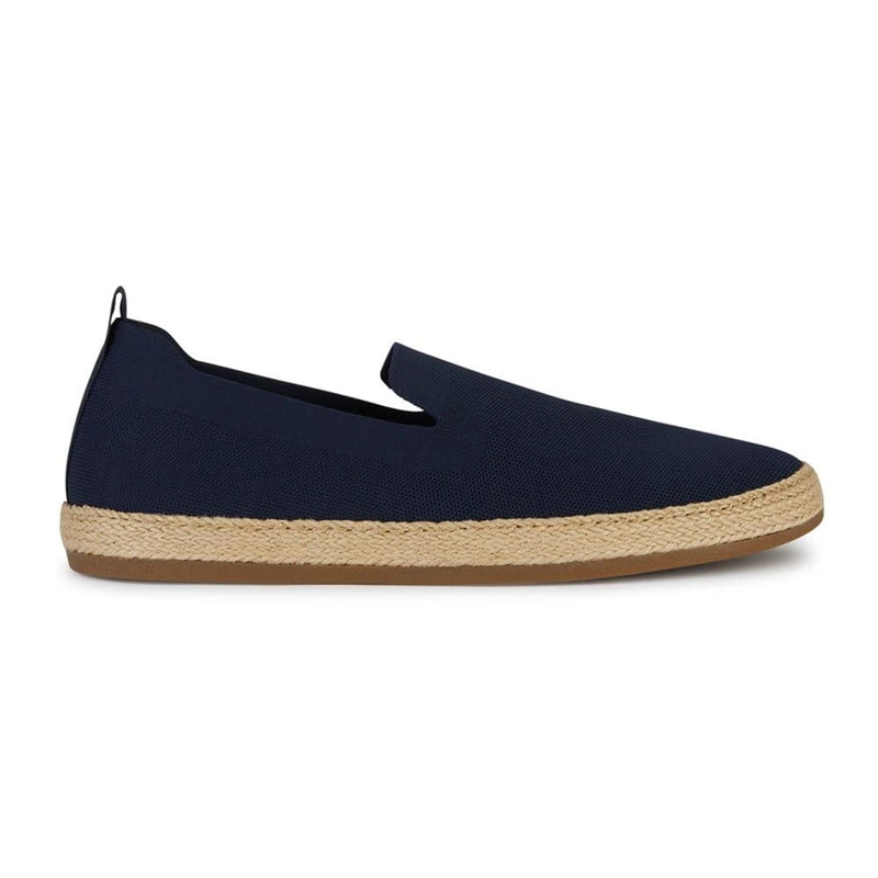 Geox Men's U Pantelleria A Espadrille Wedge Sandal, Navy, 4 UK