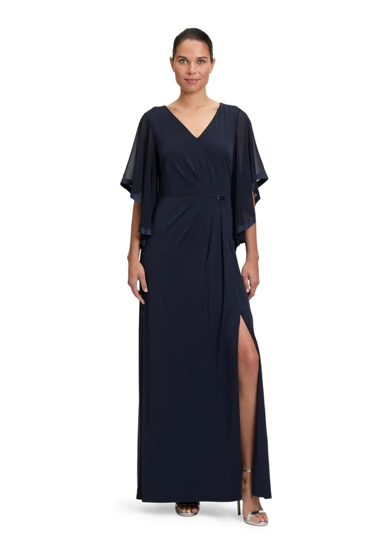 Vera Mont Women's 4710/4589 Dress, darkblue, 14