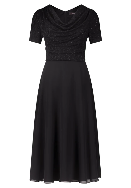 Vera Mont Ladies Glitter Cocktail Dress, Patch Black/Black, 20 - Image 1