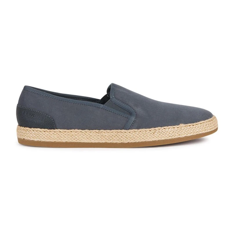 Geox Men's U Pantelleria A Espadrille Wedge Sandal, Navy, 10.5 UK