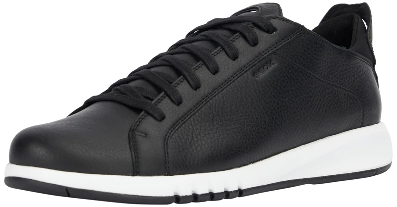 Geox Men's U Aerantis A Sneaker, Black, 3 UK