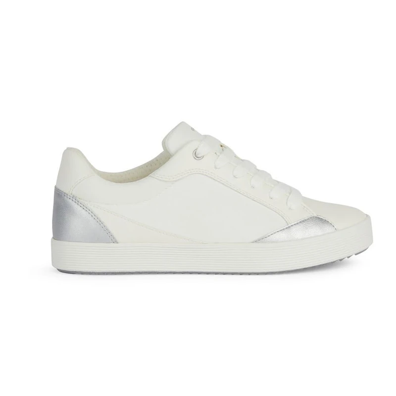 Geox Women's D Blomiee E Trainers, White Optic White, 7 UK