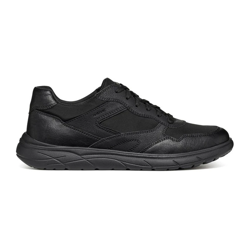 Geox Men's U Portello B Trainers, Black, 8 UK - Image 1