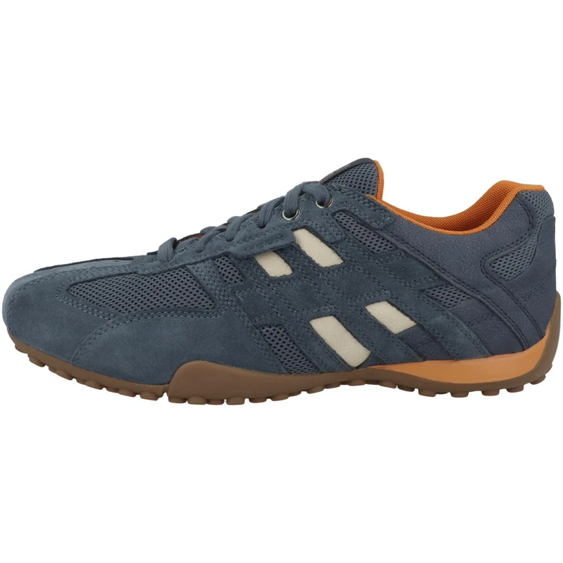 Geox Men's Uomo Snake A Sneaker, Avio Taupe, 10.5 UK