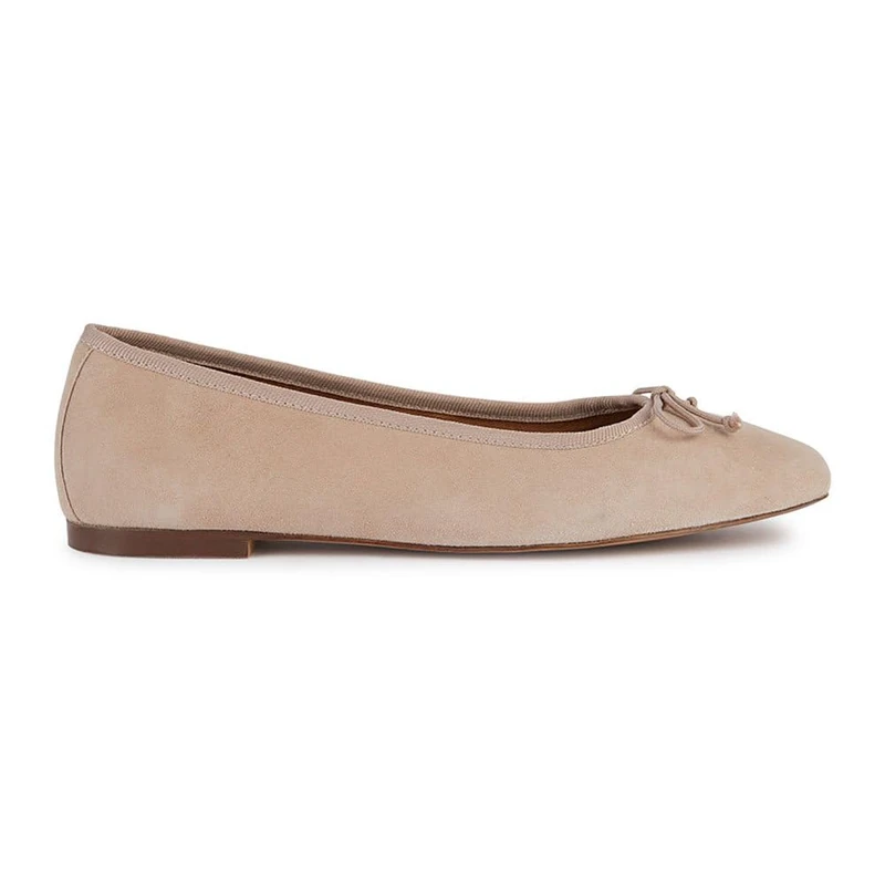 Geox Women's D Marsilea A Ballet Flat, Nude, 4.5 UK