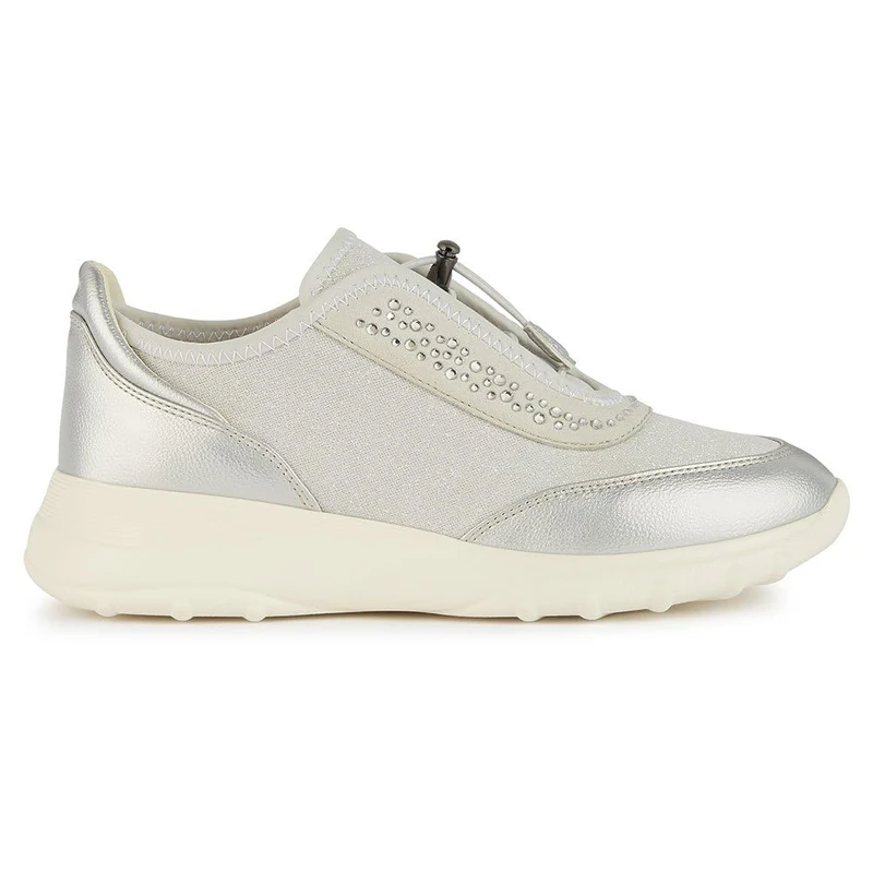 Geox Women's D Alleniee C Trainers, Silver Lt Grey., 7 UK