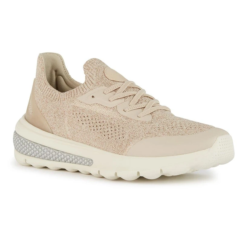 Geox Women's D Spherica Actif C Sneaker, Lt Sand, 2 UK