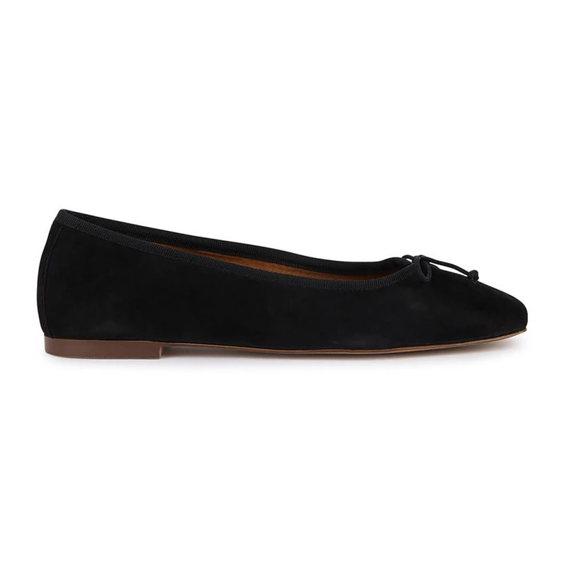 Geox Women's D Marsilea A Ballet Flat, Black, 3.5 UK