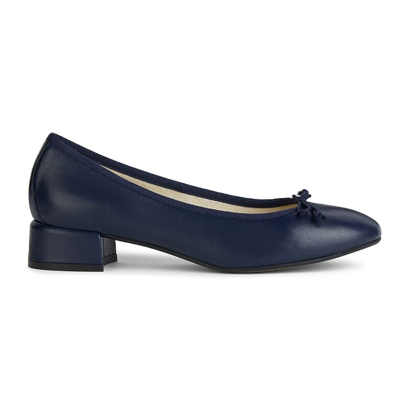 Geox Women's D Floretia A Ballet Flat, Navy, 6 UK