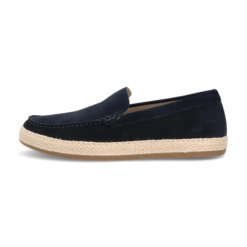 Geox Men's U Pantelleria B Espadrille Wedge Sandal, Navy, 4 UK