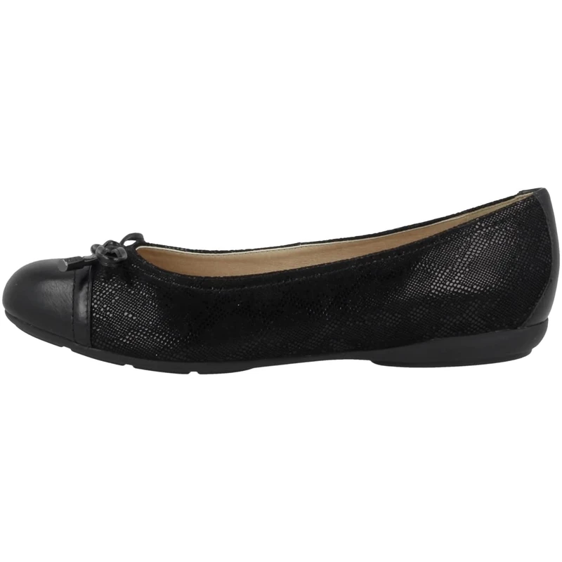 Geox Women's D Annytah A Ballet Flat, Black, 2.5 UK