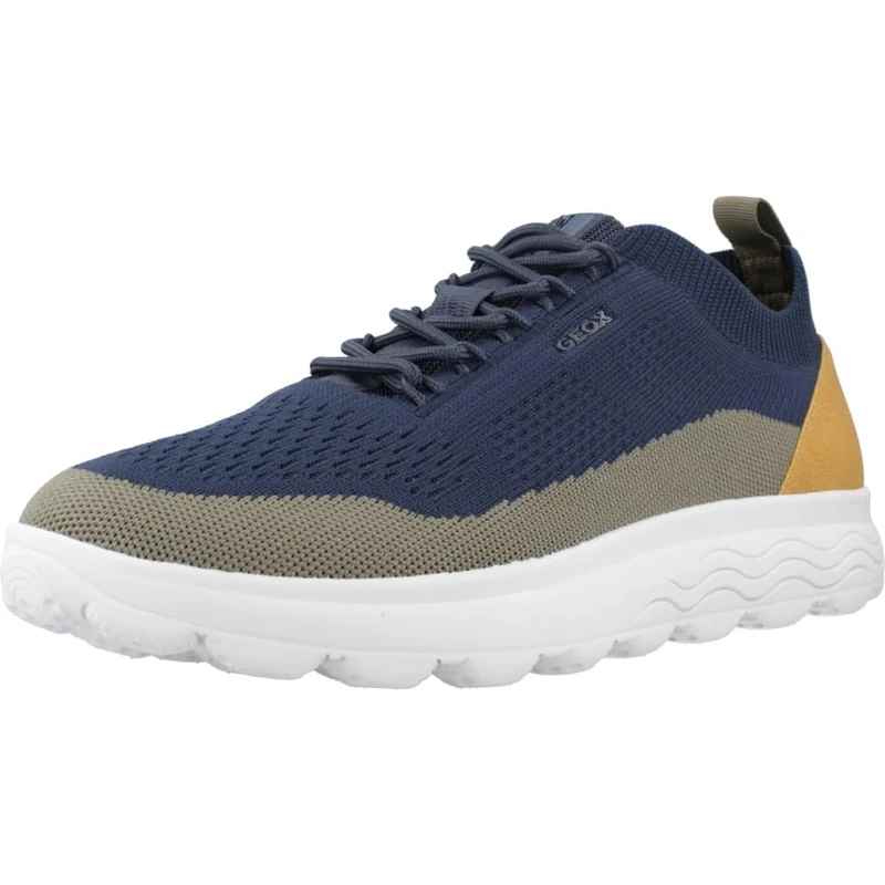 Geox Men's U Spherica F Sneaker, Dk Avio Sage, 7.5 UK