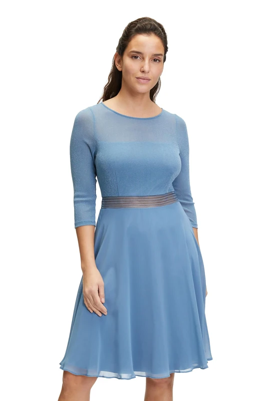 Vera Mont Women's Dress, Blue, 12 - Image 1